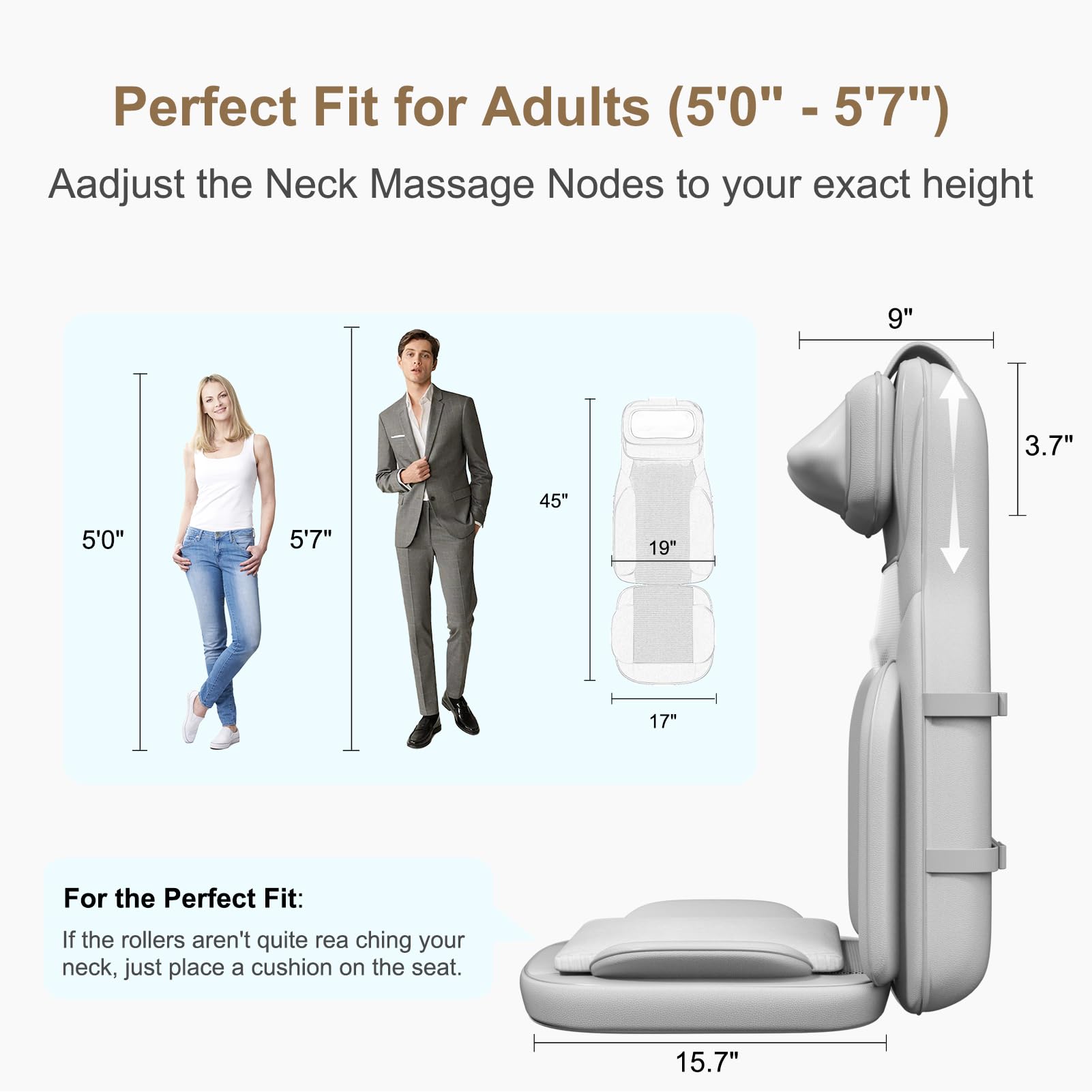 Rainwolf adjustable height and intensity for a personalized fit.