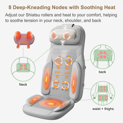 Close-up of heat control on Rainwolf cushion showing adjustable warmth.
