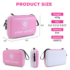 Raismile 305-piece emergency supplies layout for versatile readiness.