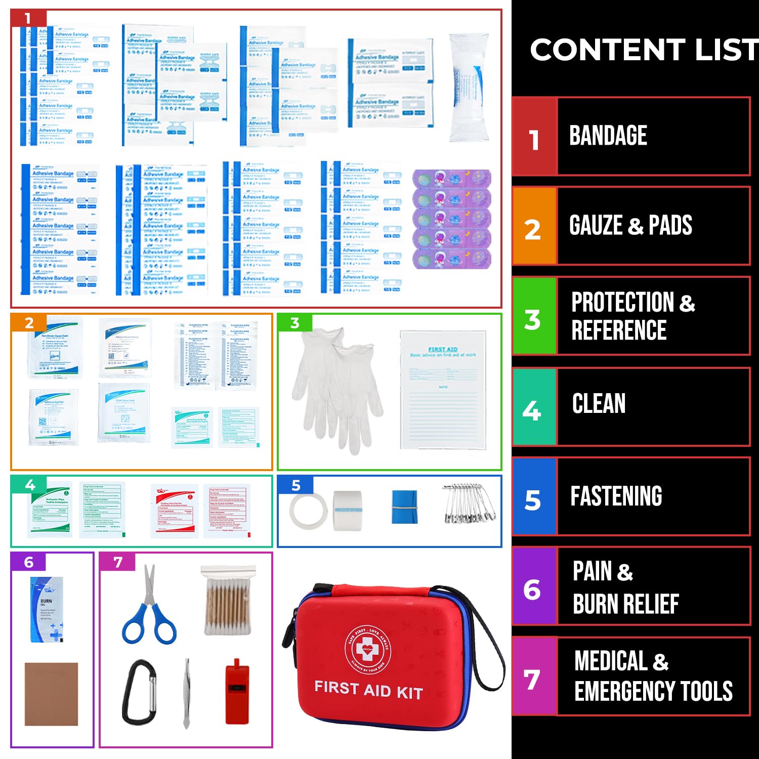 Raismile dual-color interior and fluorescent coating aid quick identification during emergencies.