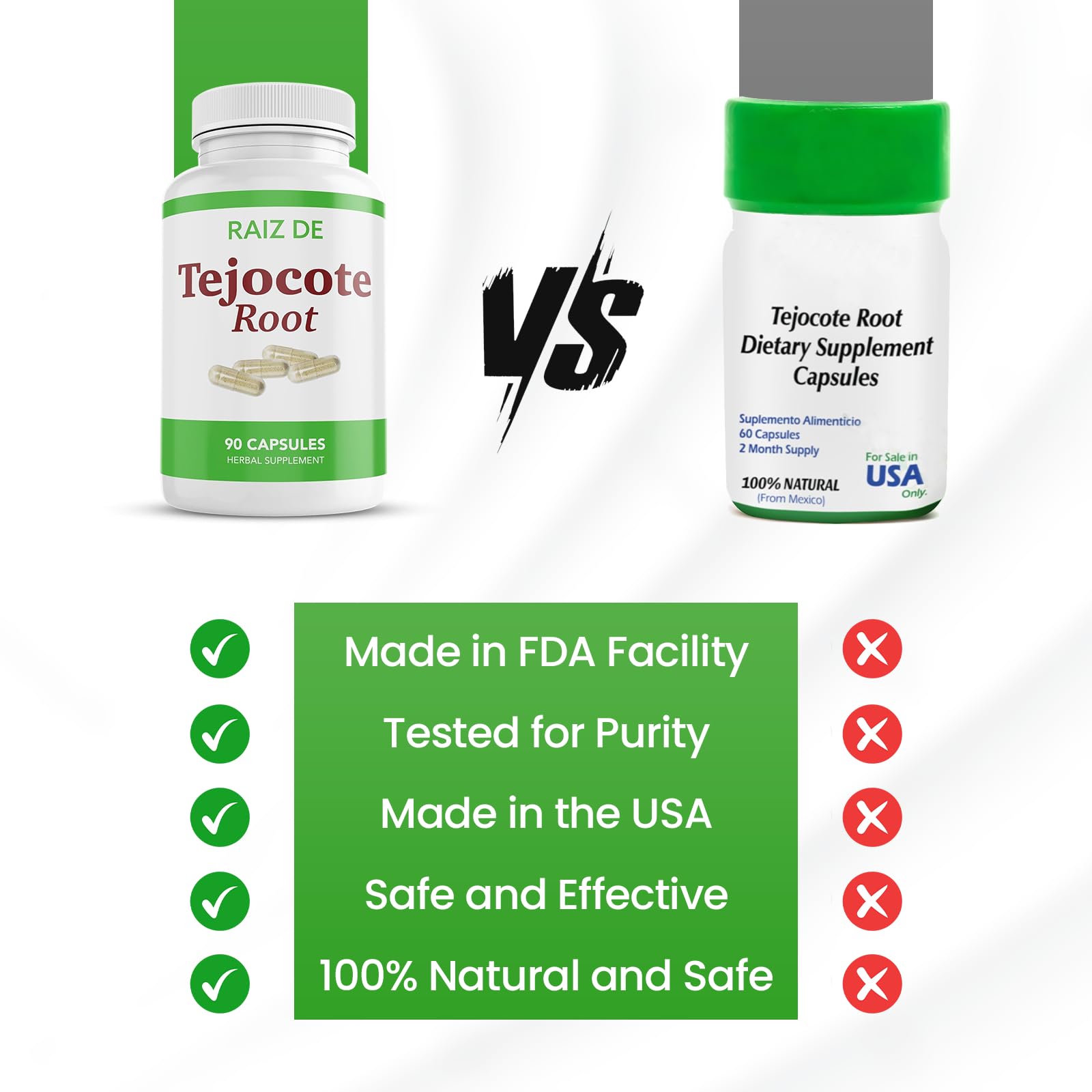 Raiz DE Tejocote root use-case image suggests detox and balance.