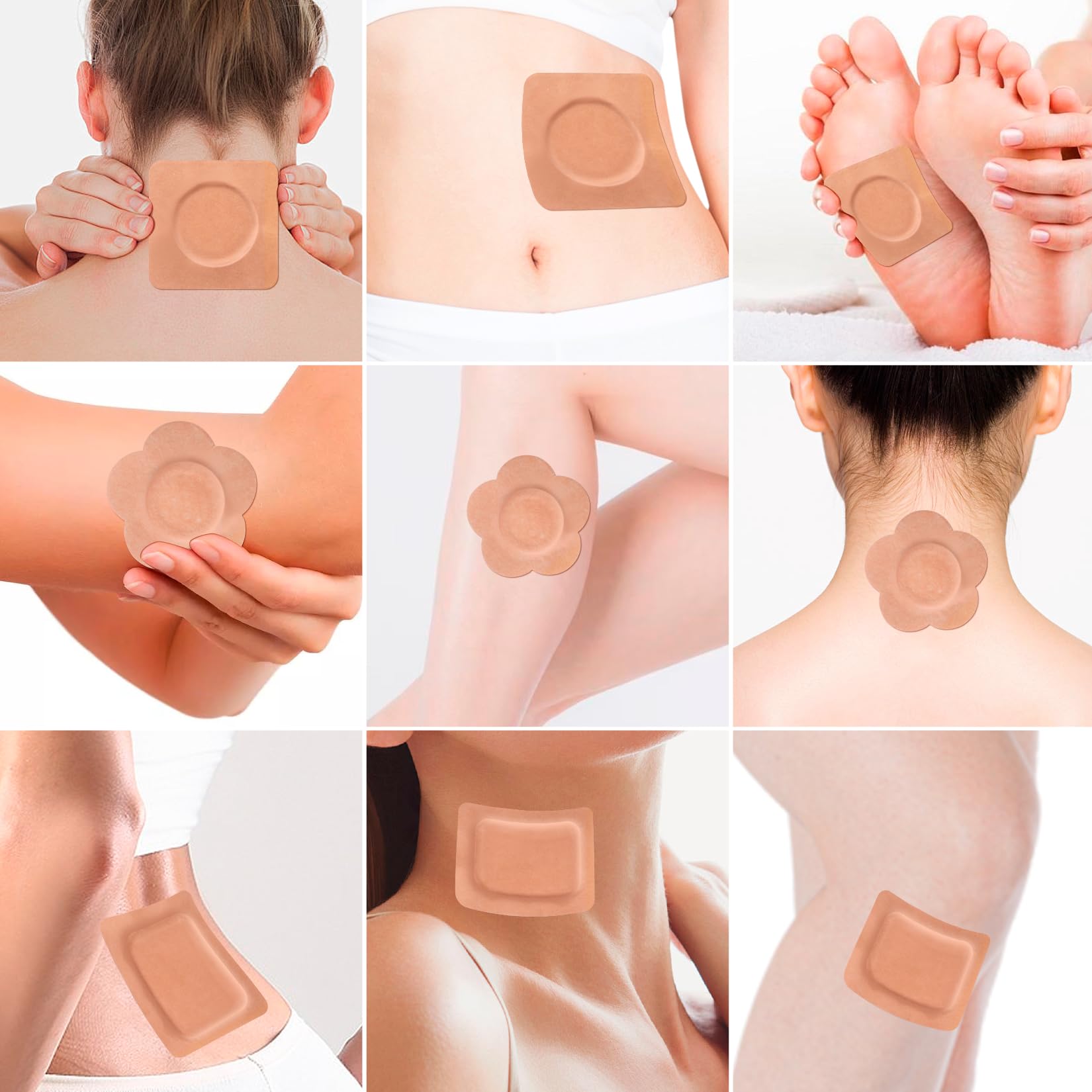RAJOSEE castor oil pack rounded corners and flexible fabric for movement
