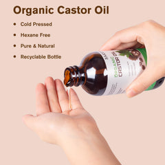 RAJOSEE castor oil pack soft cotton layer cushions skin during wear