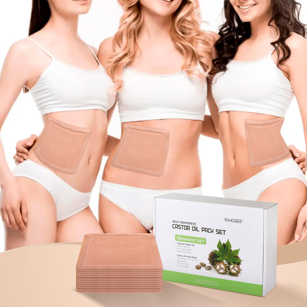 RAJOSEE castor oil pack ideal for home or travel routines