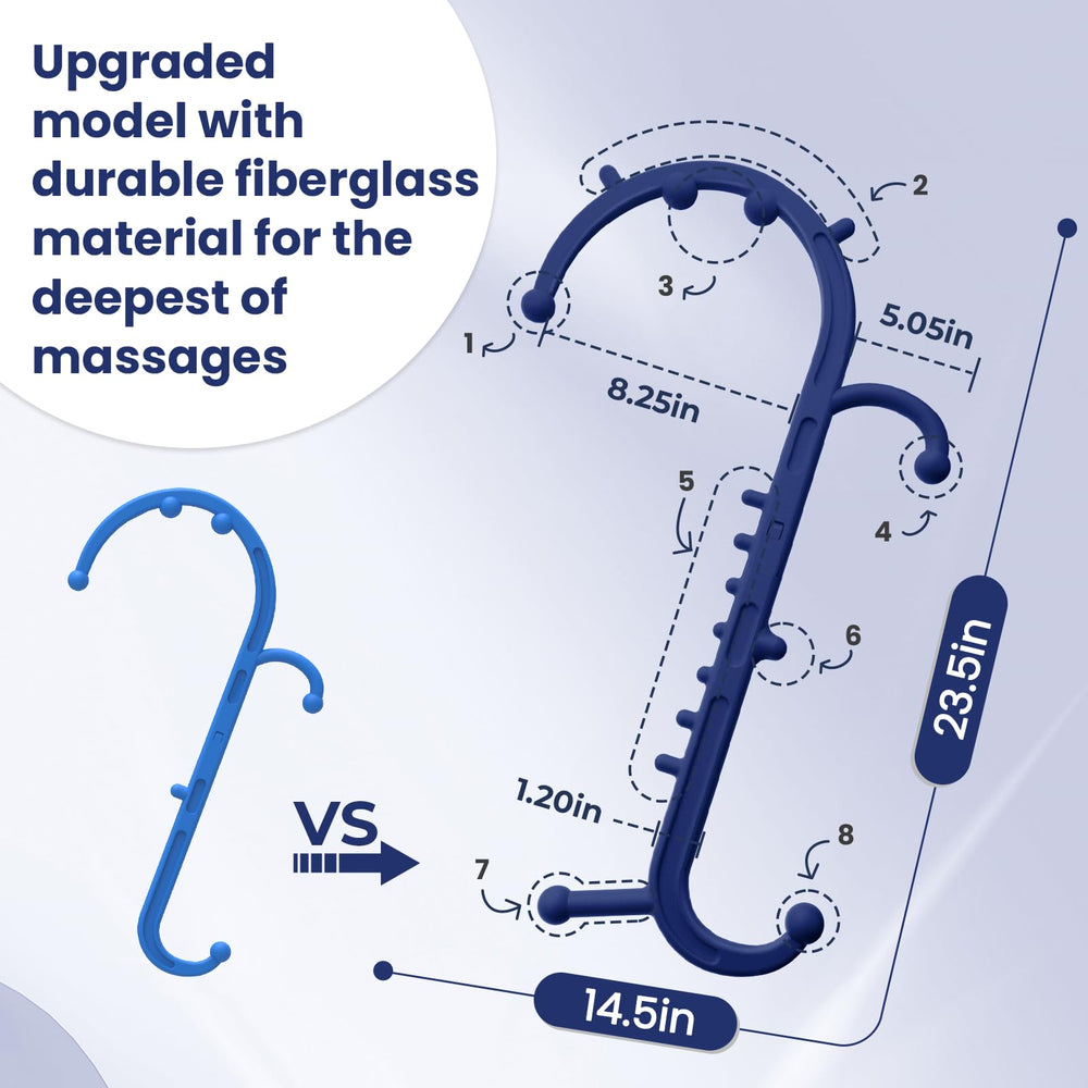 Ranarose eco-friendly materials back massager shows BPA-free materials for safe daily use