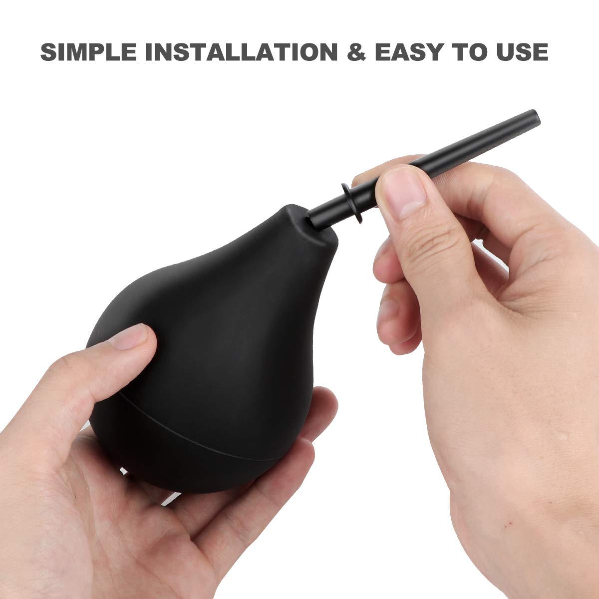 RANEU bulb with squeeze handle enables controlled use.