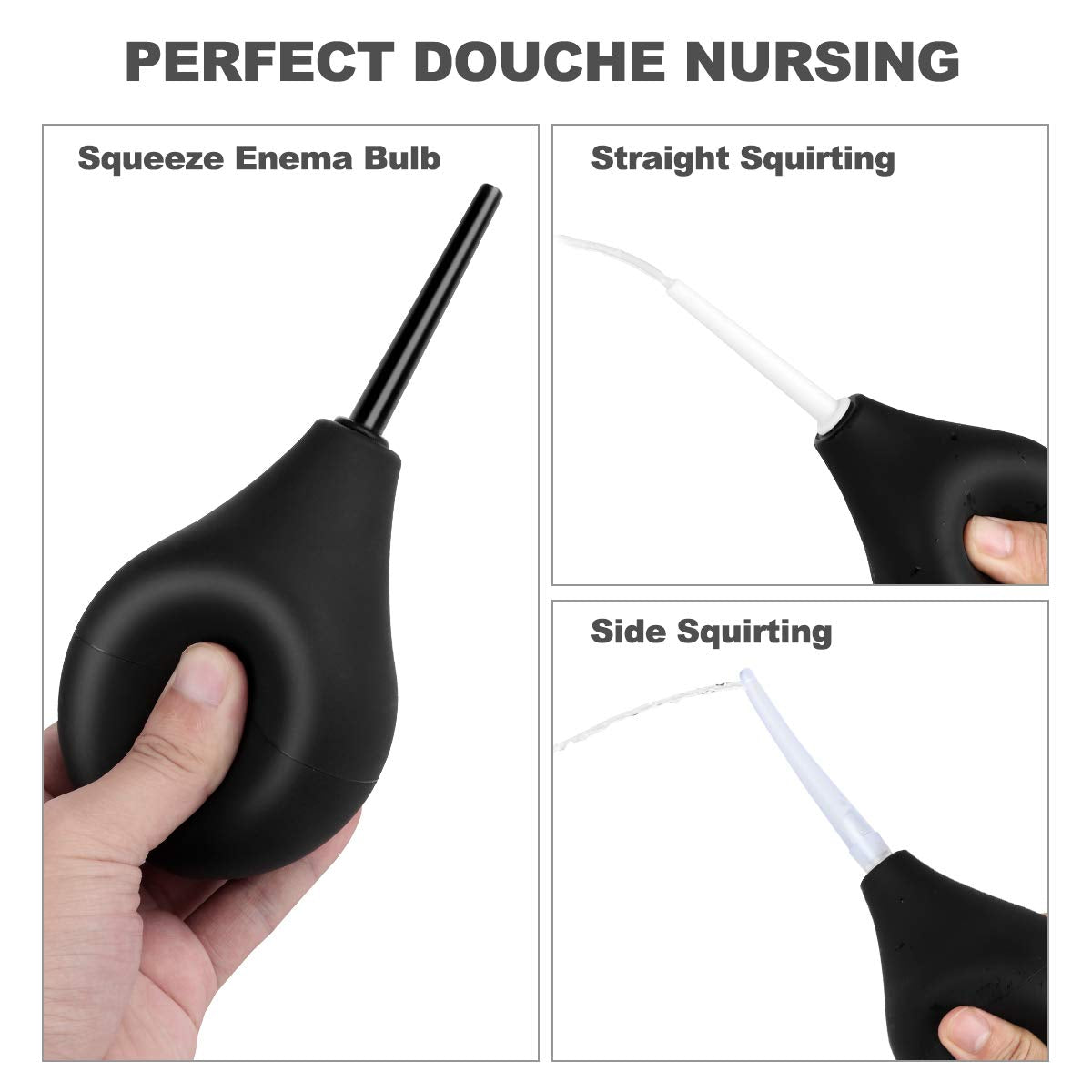 RANEU Enema Kit includes lubricant for smoother insertion.