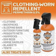 Applying Ranger Ready P2Pak on clothing for fabric protection