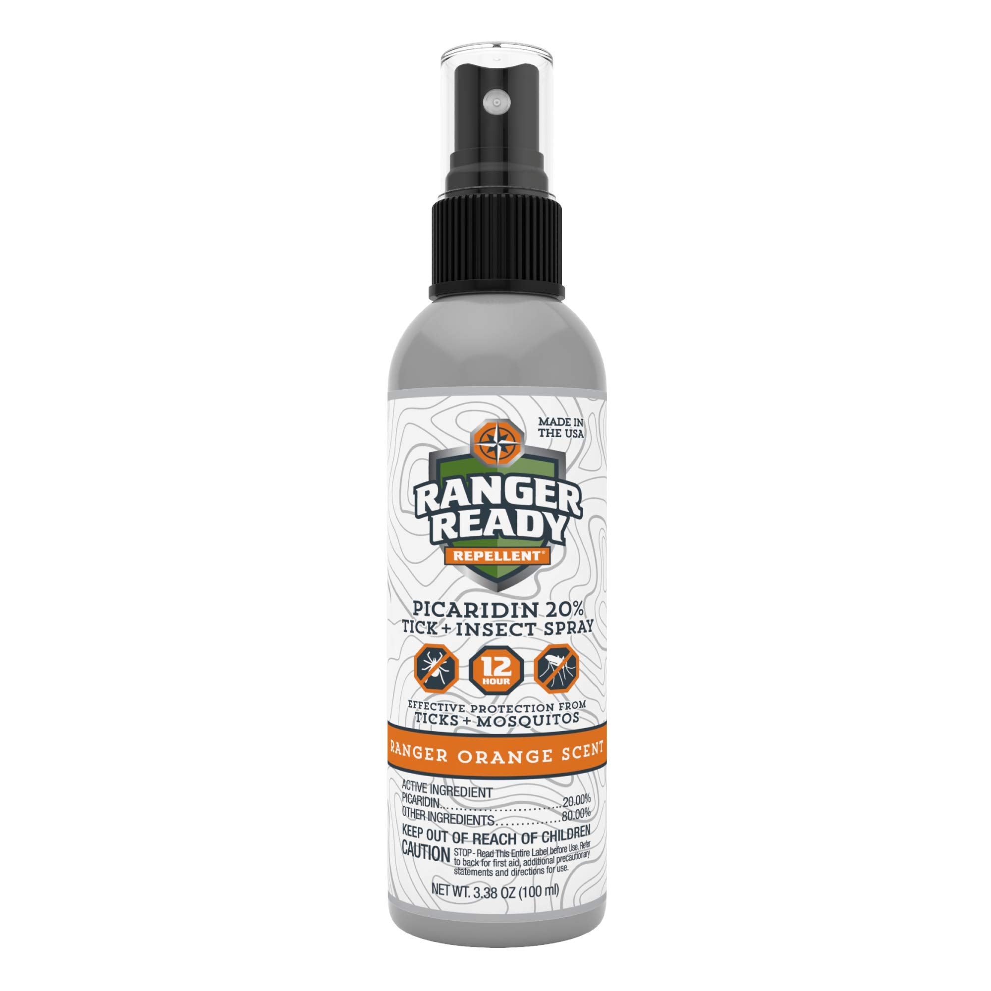 Ranger Ready Picaridin orange-scent bottle offers full-body protection without DEET.