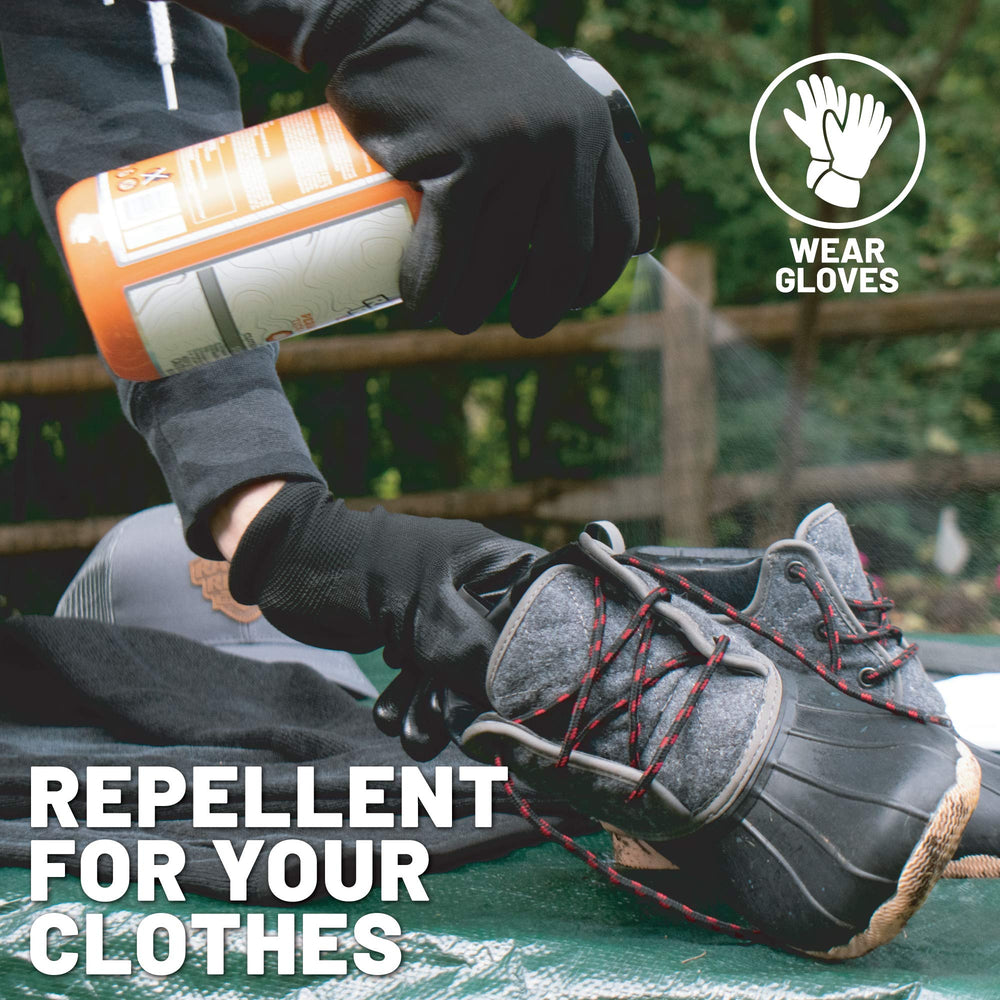 Fine mist on socks and boots, Ranger Ready provides durable deterrence.
