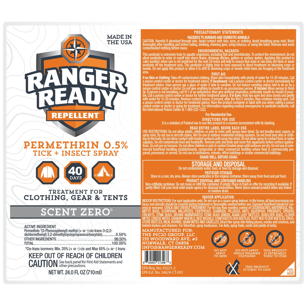 Two 24oz bottles demonstrate long-lasting coverage with Ranger Ready.