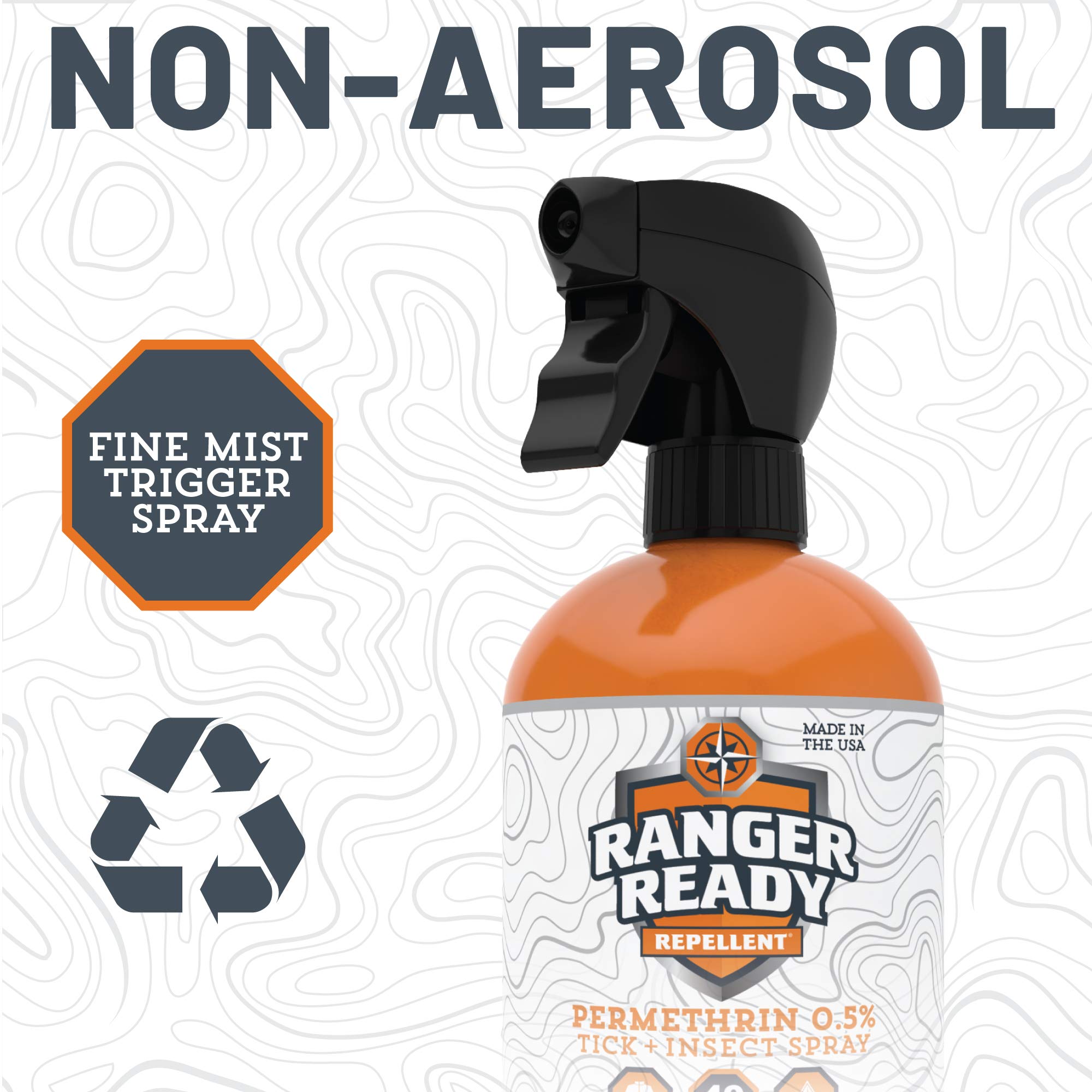 Tents and sleeping bags treated with Ranger Ready spray for lasting protection.