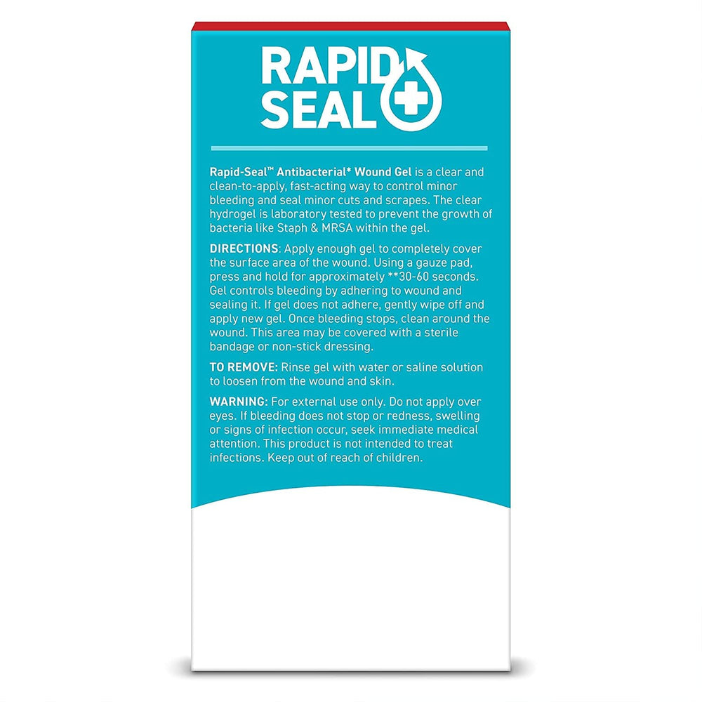 Rapid-Seal Wound Gel drawer storage shows convenient emergency kit inclusion