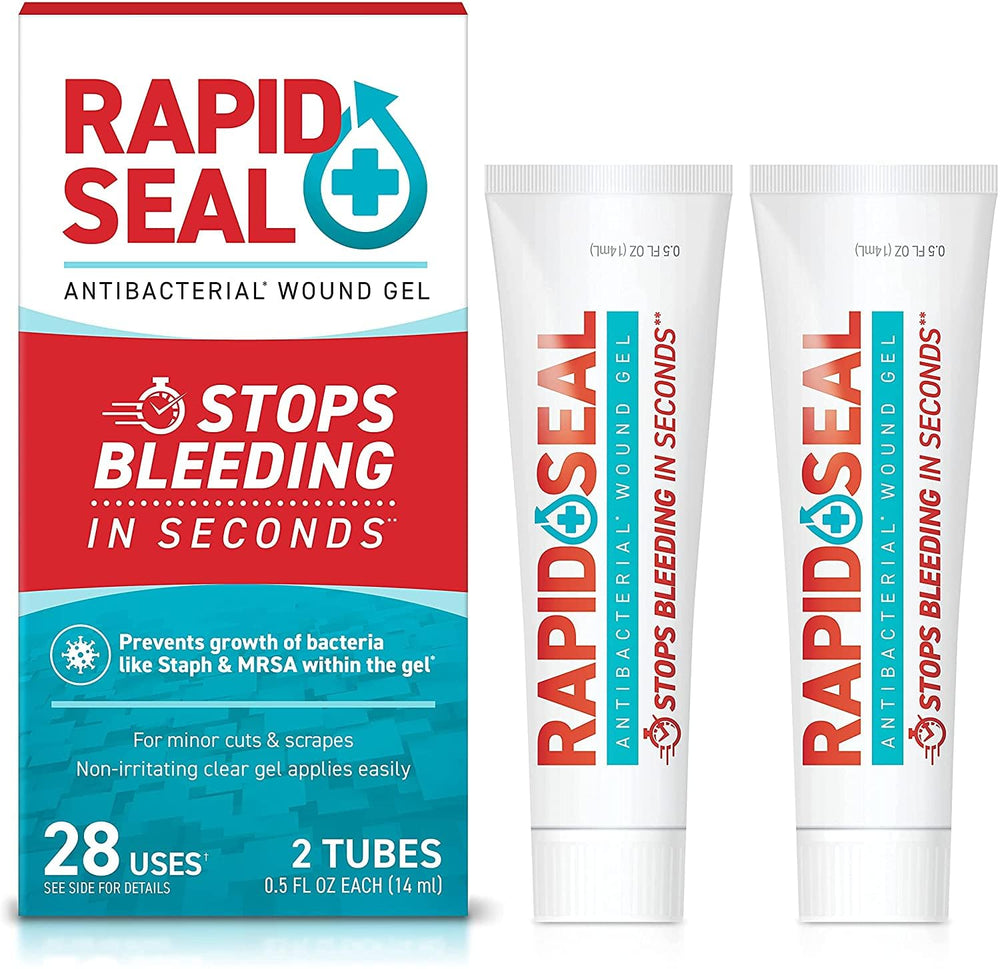 Rapid-Seal Wound Gel tubes front view for quick wound care