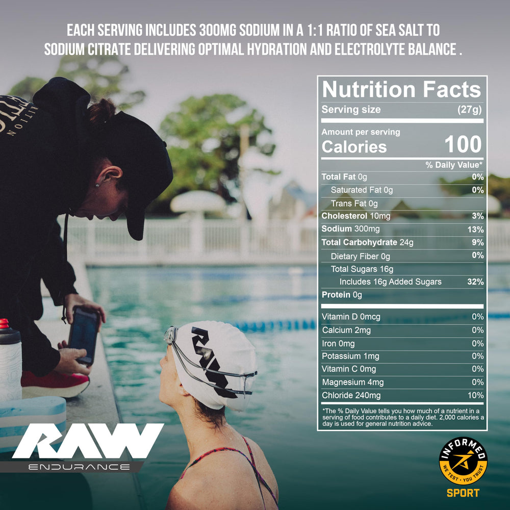 RAW Fuel Endurance 60-servings jar ready for a month of training.