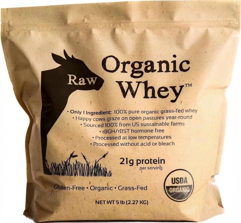 Raw Organic Whey cream jar shows purity and protein richness for smoothies