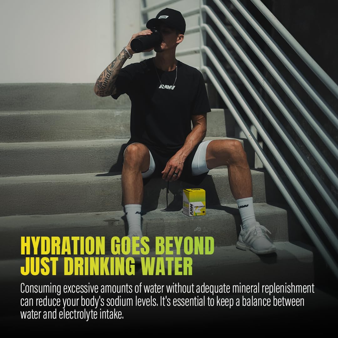 RAW Replenish mixed drink in a glass showcases a refreshing flavor experience.