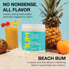 RAW Thavage Beach Bum glass reveals tropical flavor in a refreshing drink.