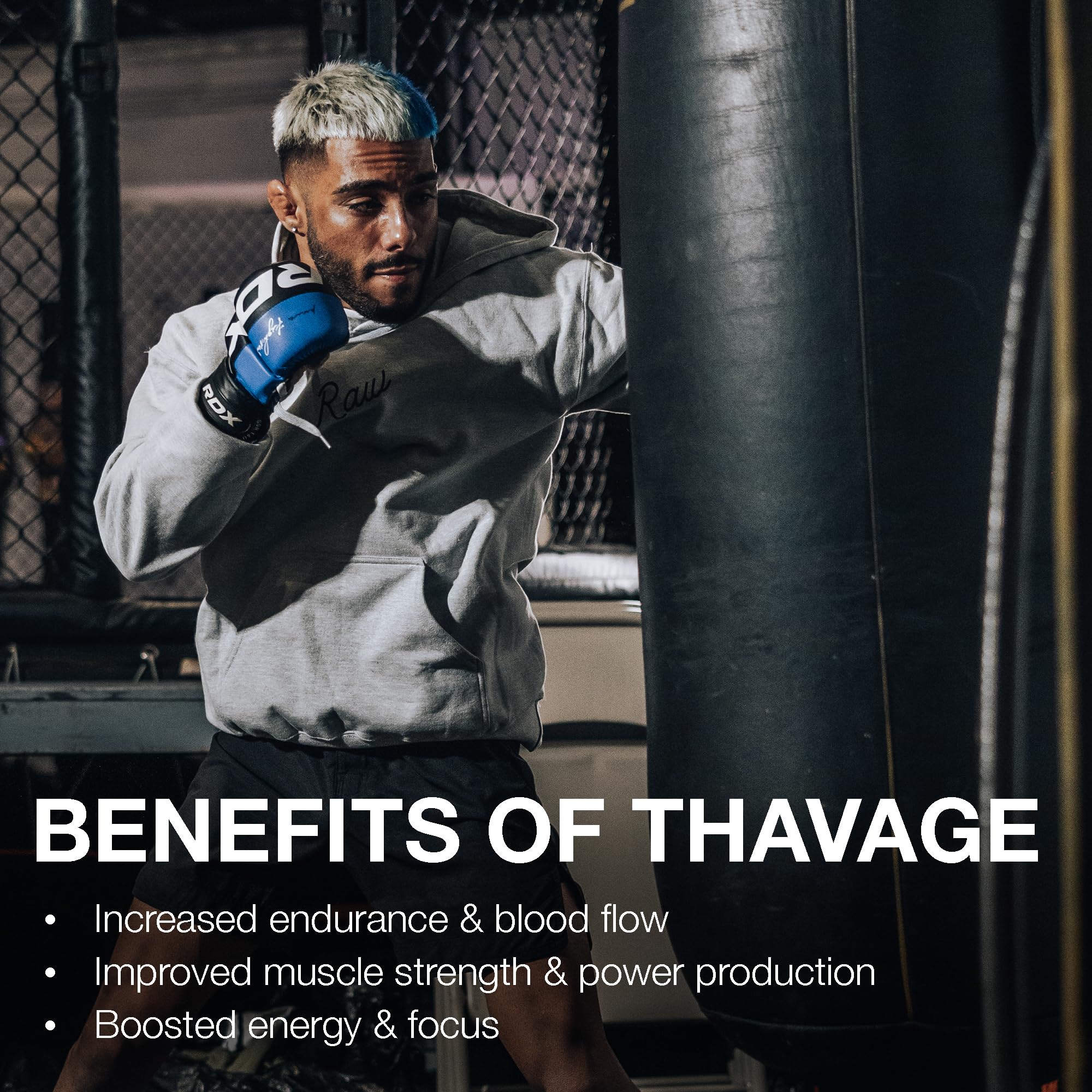 USA-made quality badge visible on RAW Thavage label