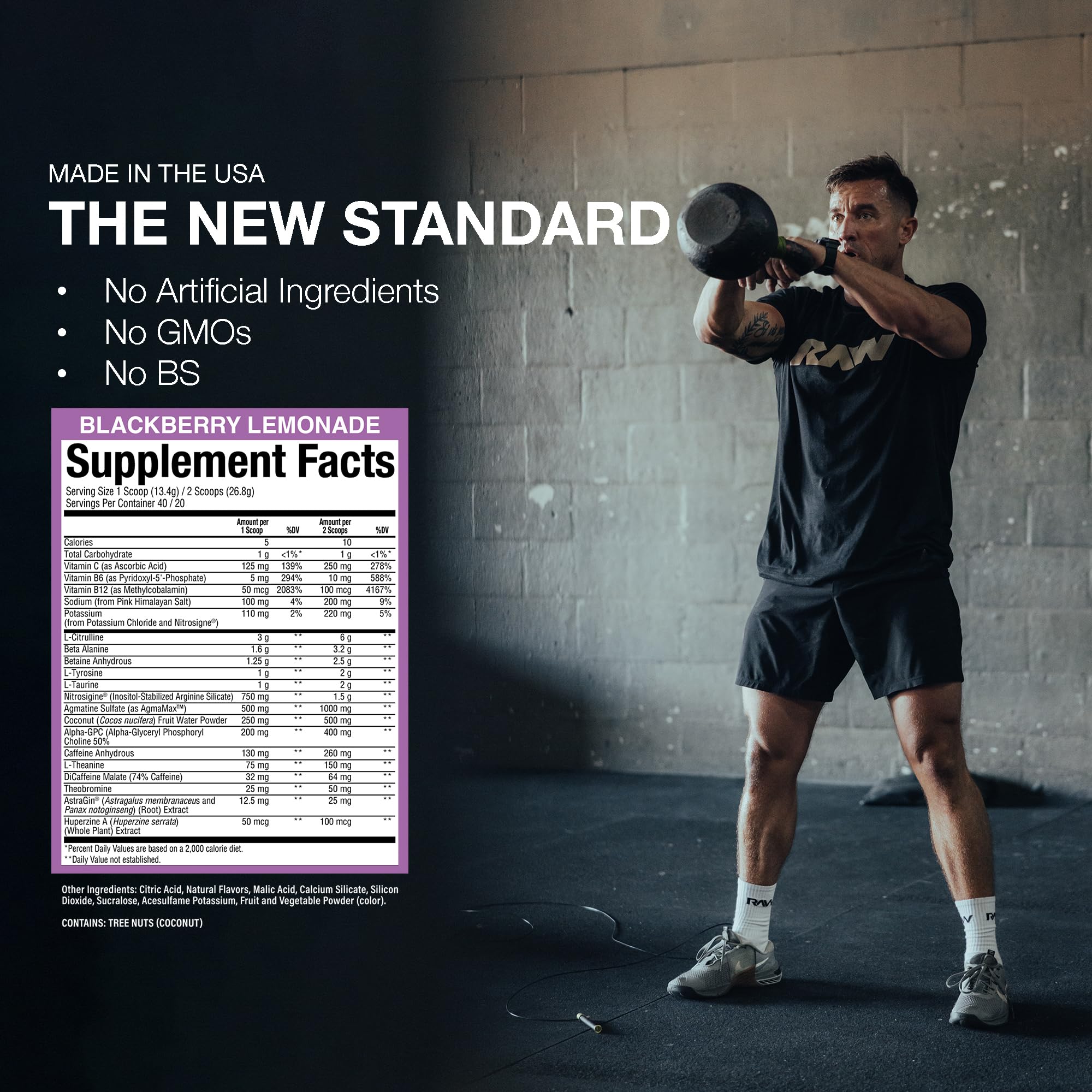 Powder being poured into a shaker for quick hydration and focus