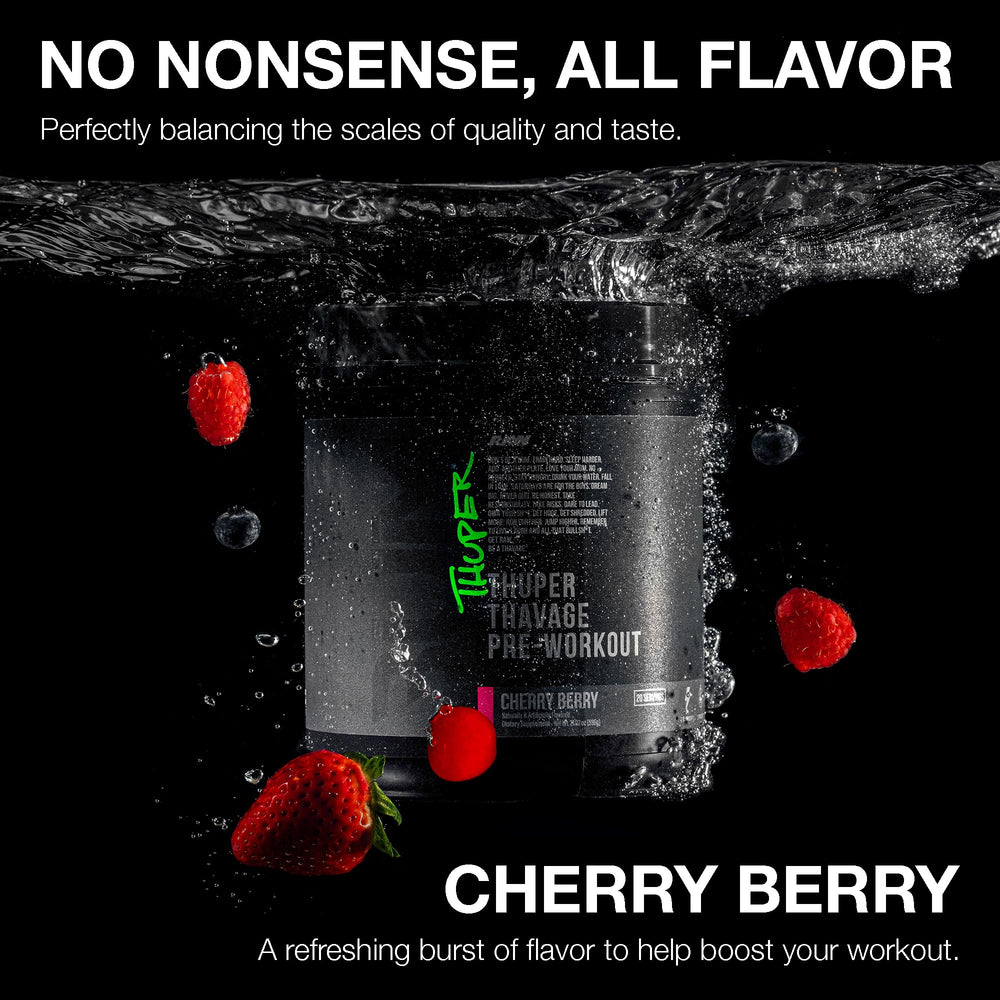  RAW Thuper Thavage nutrition label showing ingredient details