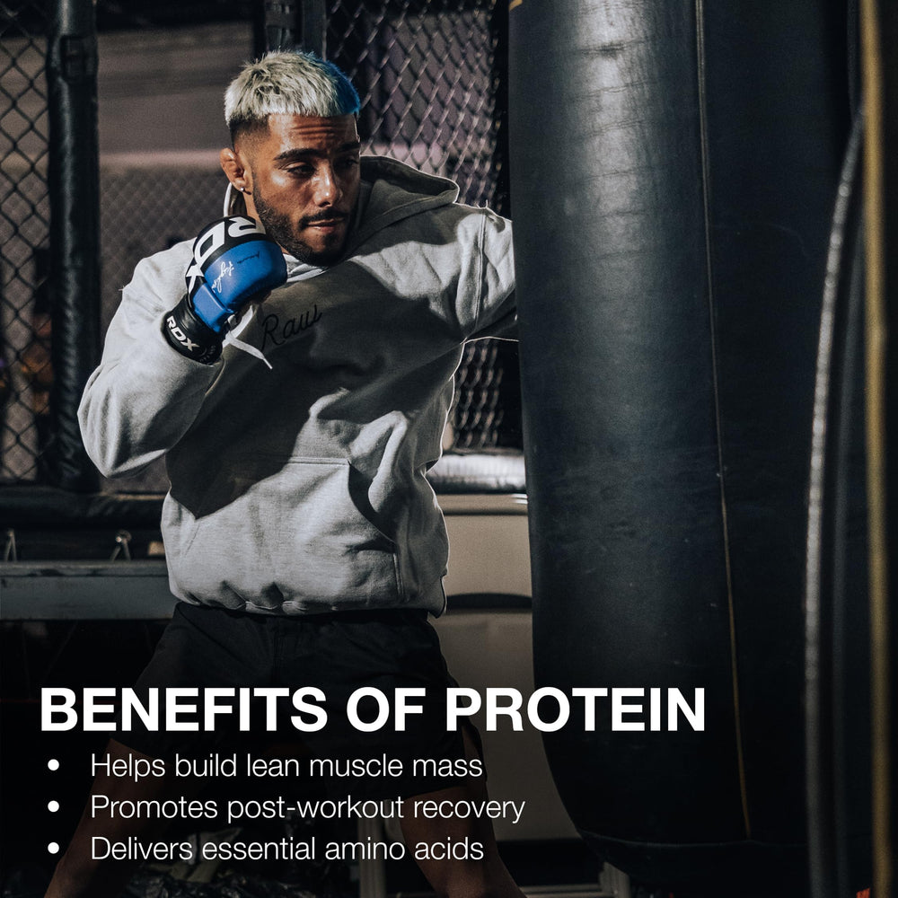 RAW Whey Isolate Dark Chocolate athletic movement scene emphasizes lean muscle support
