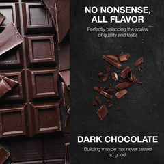 RAW Whey Isolate Dark Chocolate shake glass shows delicious post-exercise recovery option