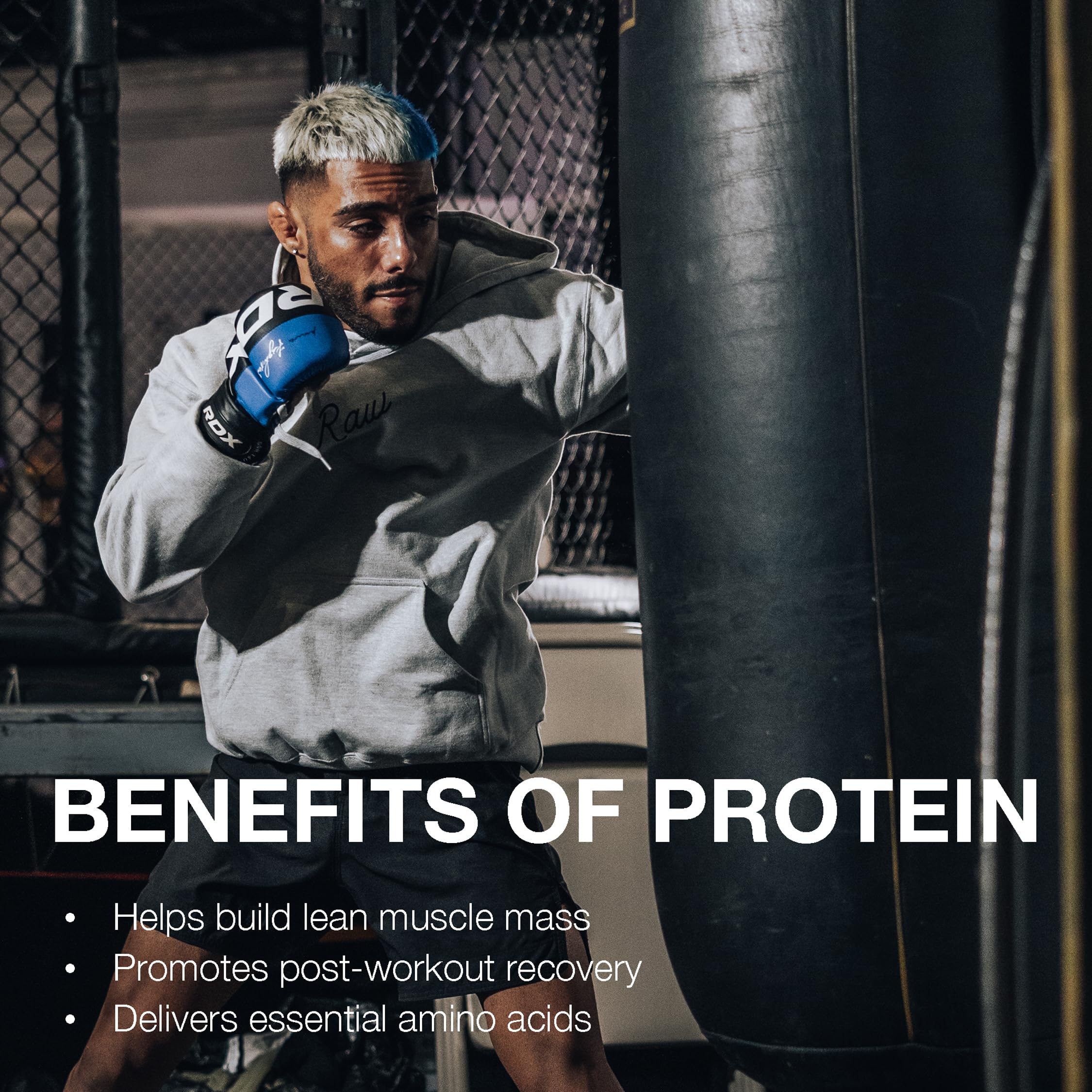 RAW Whey Isolate Peanut Butter mixer pour shows quick absorption