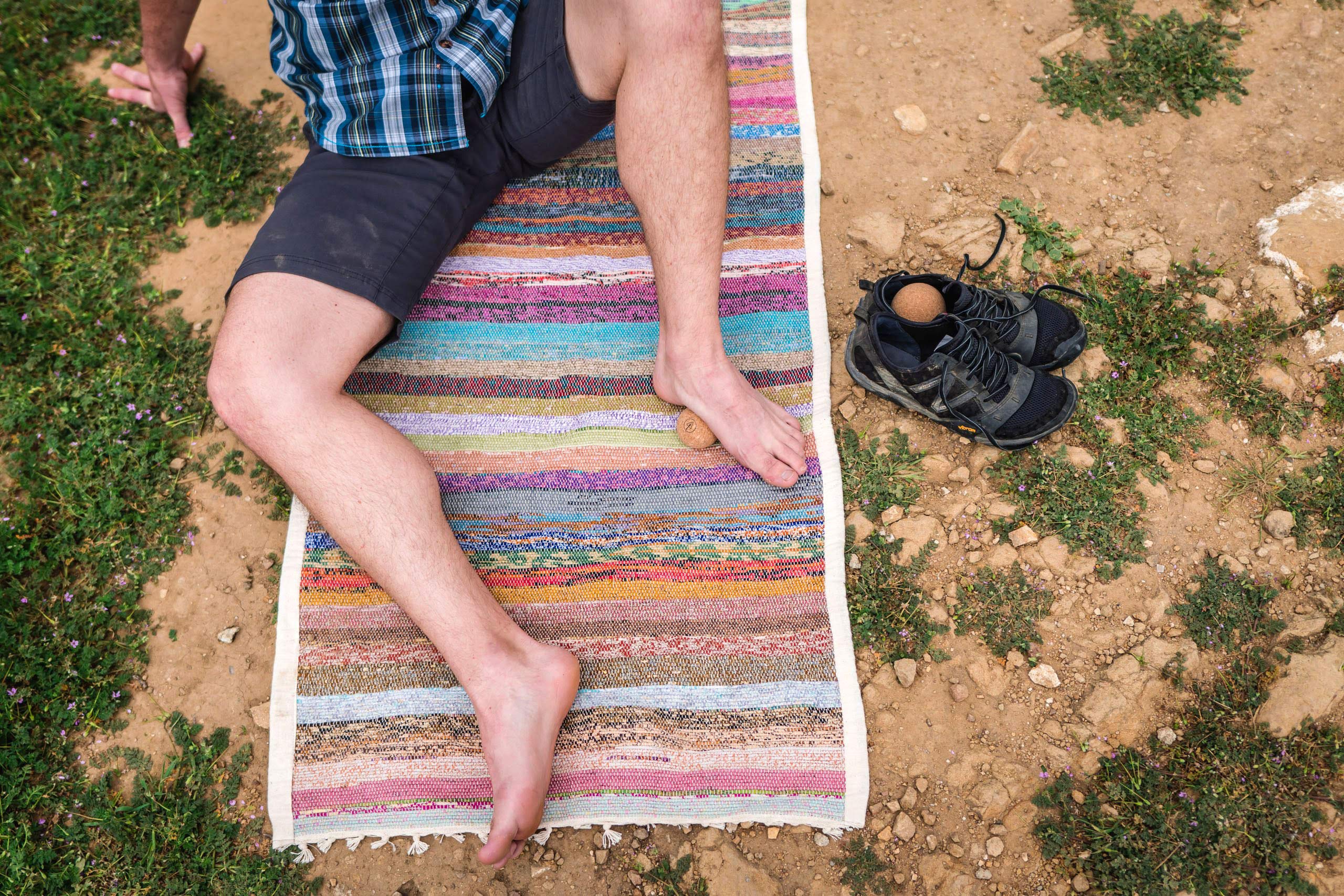 Rawlogy packable self-massage kit ready for travel
