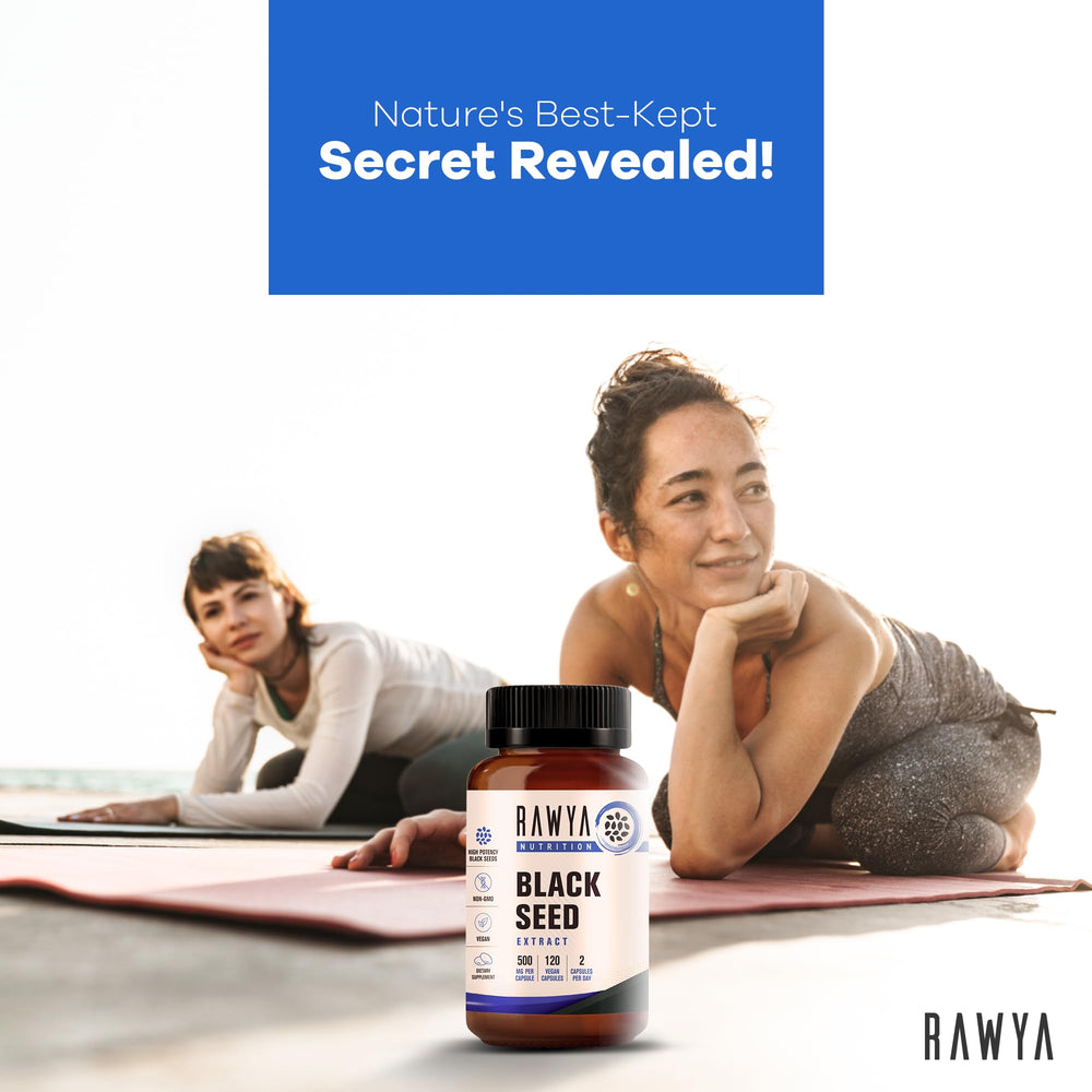 RAWYA compact vegan capsules ready for daily health routine