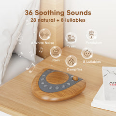 Raynic device shows 36 sounds with labeled buttons for easy selection.
