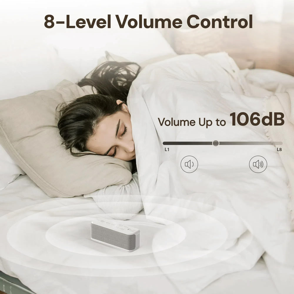 Raynic compact travel-friendly design fits in luggage and on nightstands.