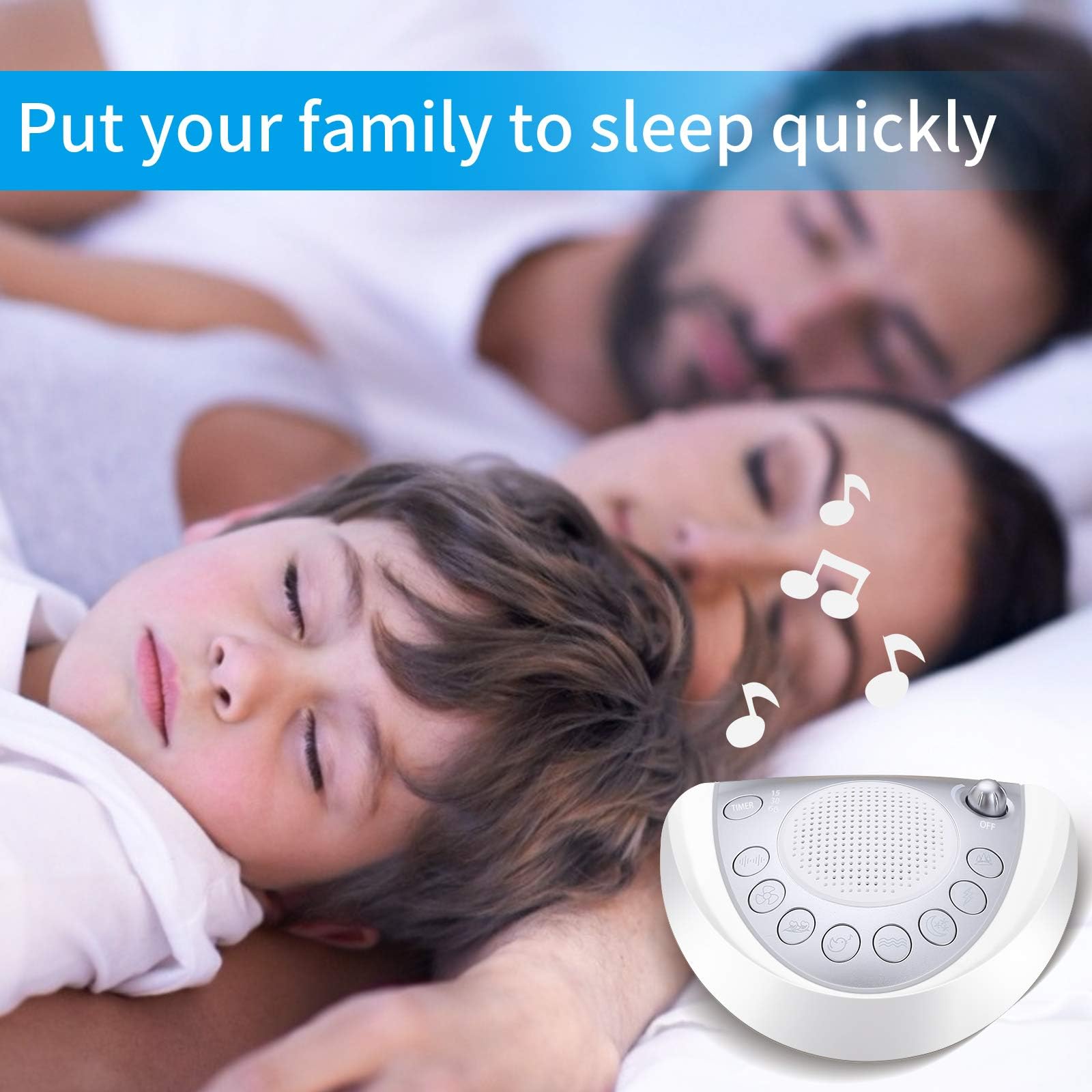 Raynic White Noise Machine travel-use setup for on-the-go relaxation