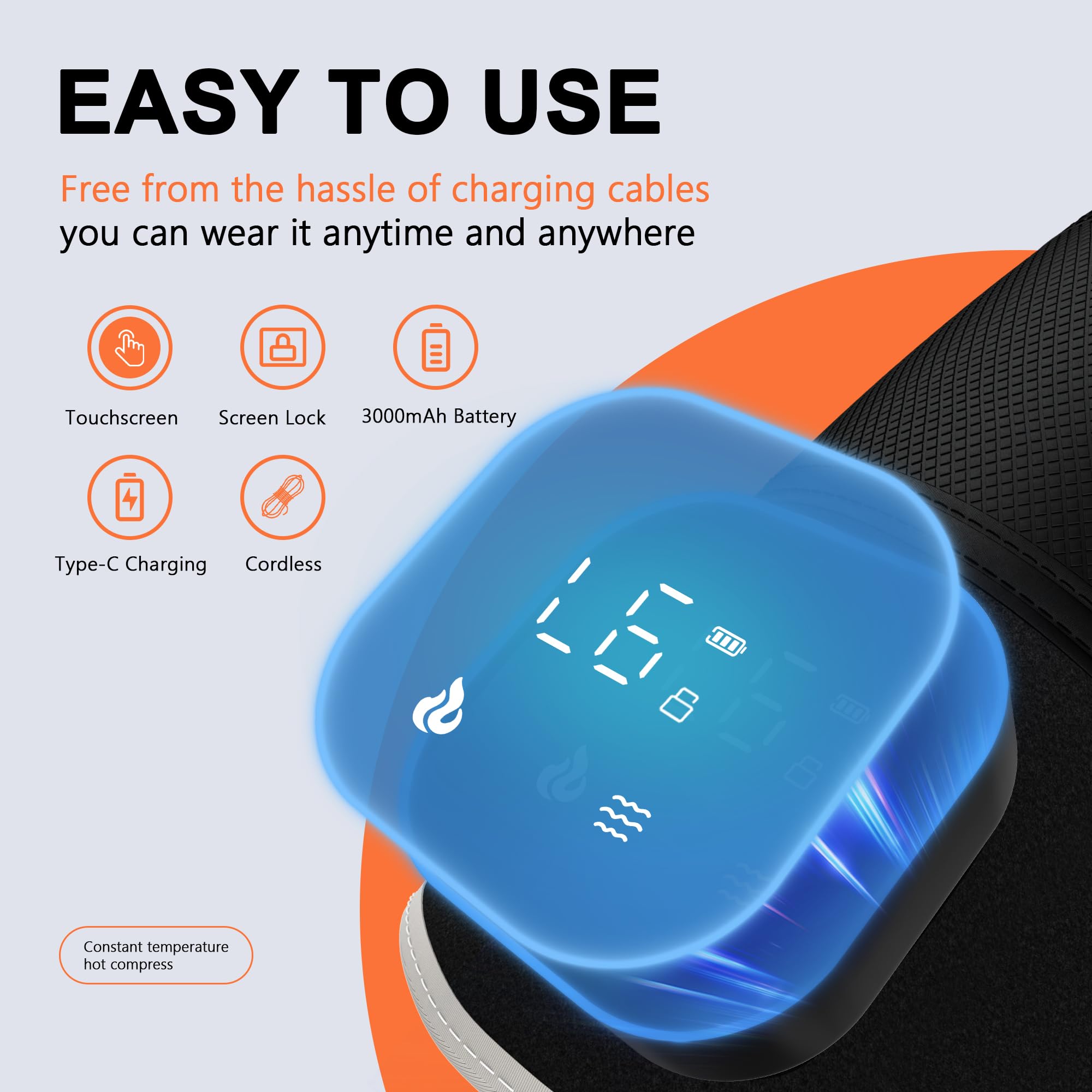 Rayocon rechargeable 3000 mAh battery enables cordless use away from outlets.