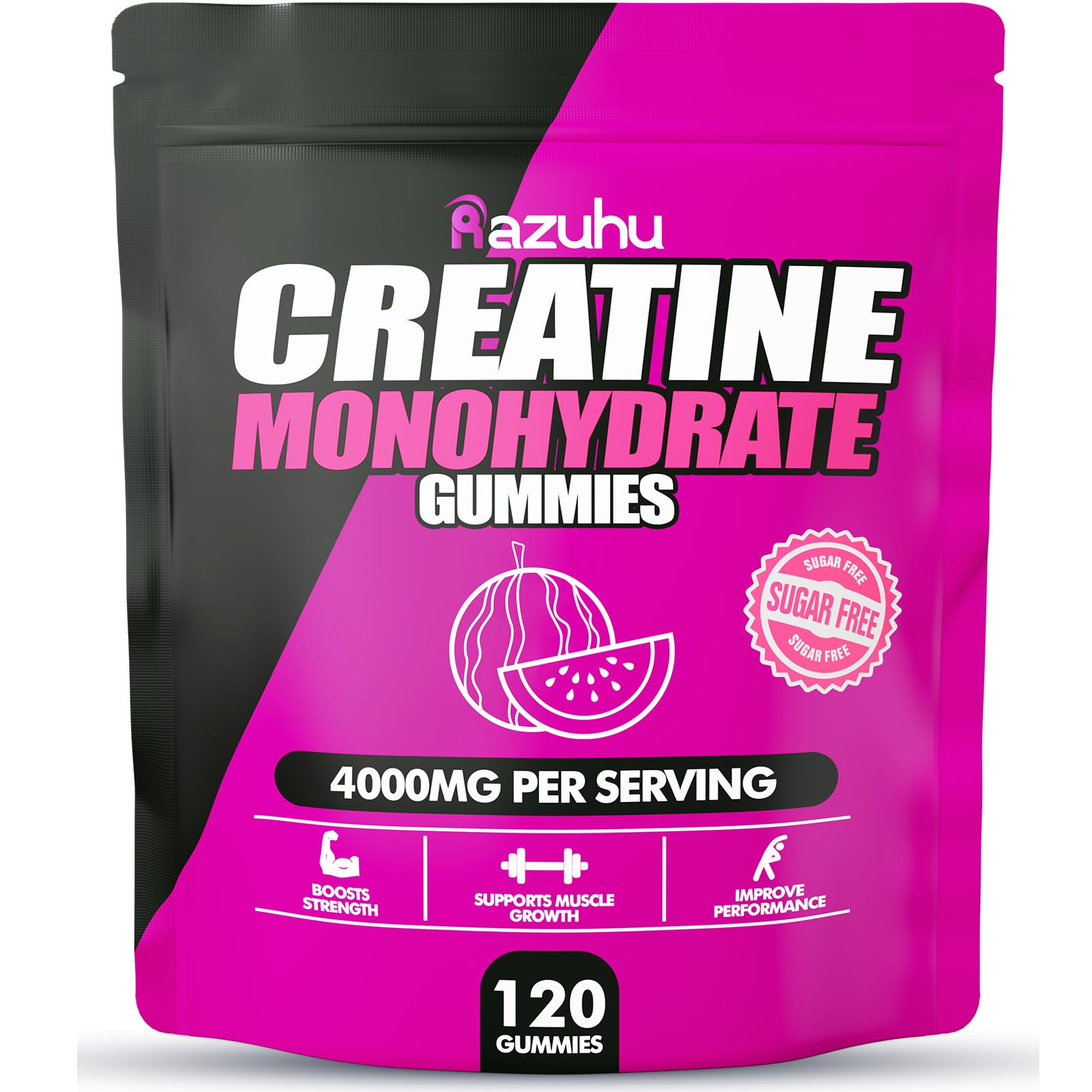 Razuhu Creatine Gummies packaging – produced in cgmp facilities for quality.