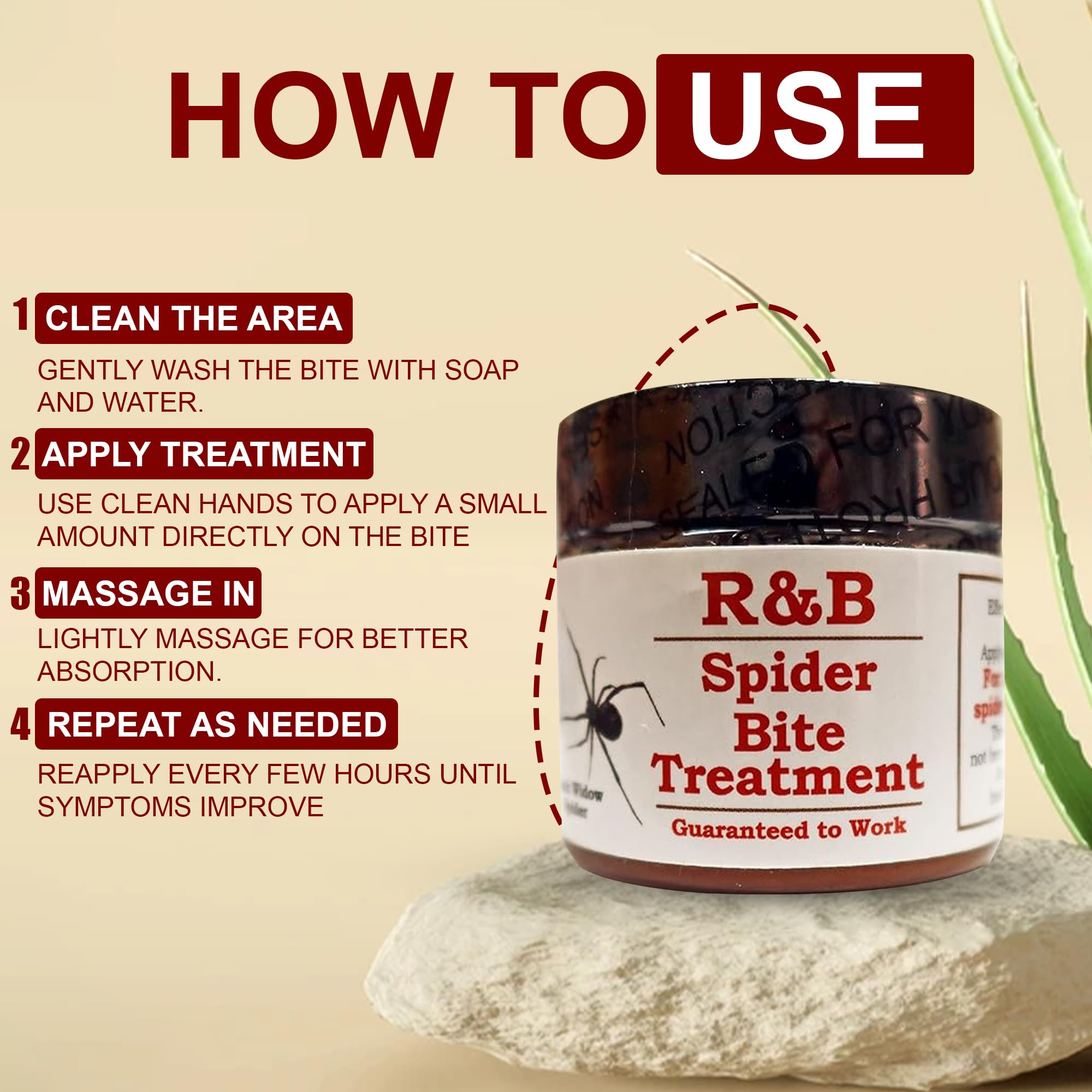 R&B Natural balm with dressing ready for wound care