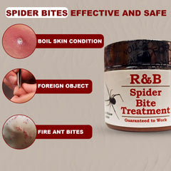 R&B Natural balm being applied to a bite for calming relief