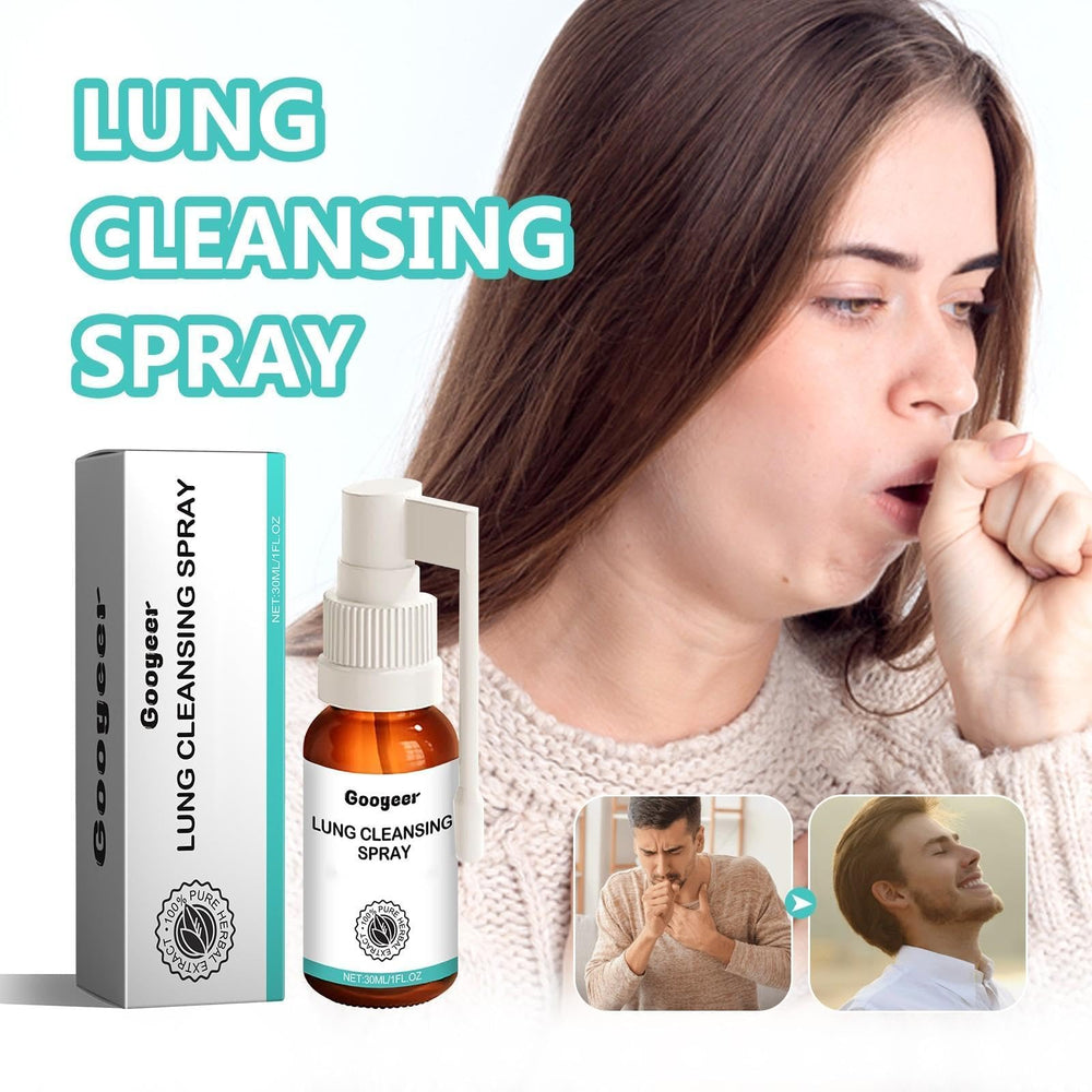 RCSCBC Saffra Lung Cleansing Spray tube-application demonstrates easy under-tongue use for fast action.