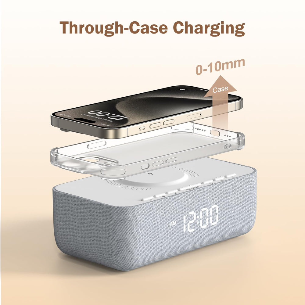 REACHER case-friendly charging through a 10 mm thick case.