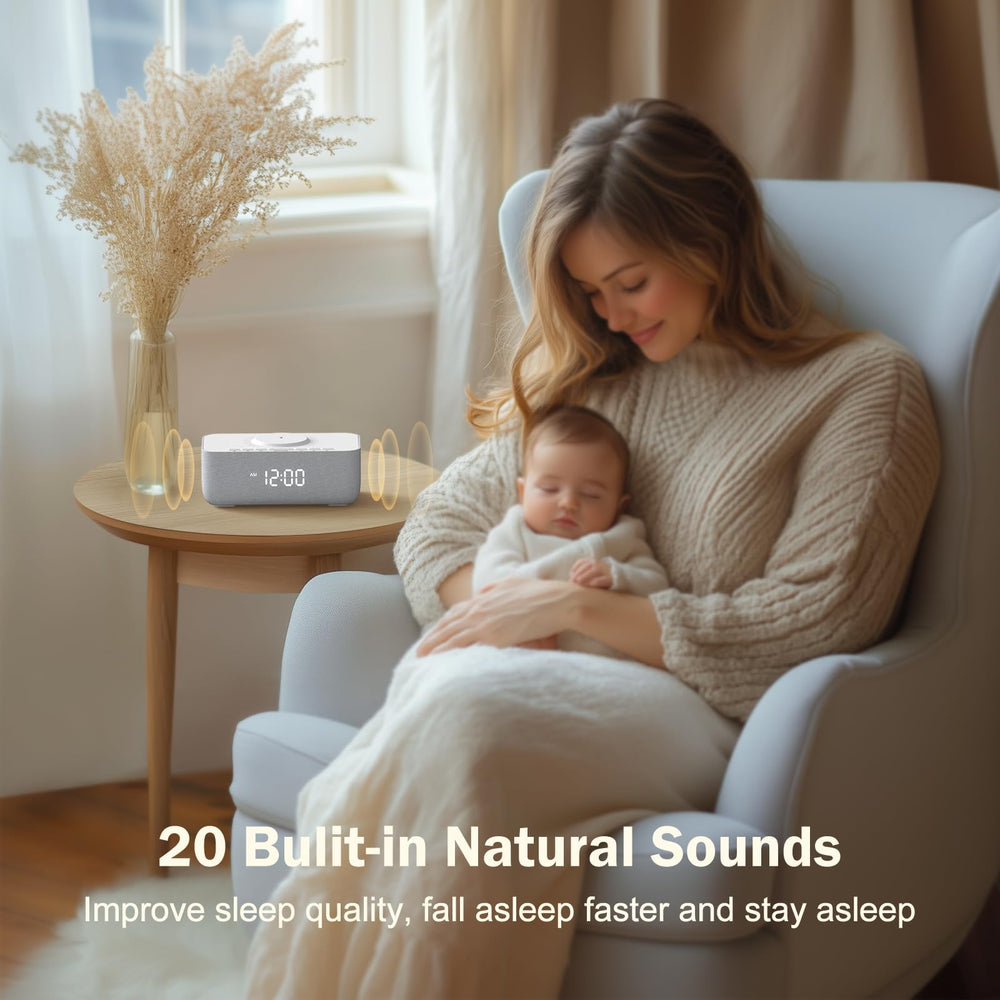 REACHER dimmable clock display enables comfortable daytime reading and nighttime visibility.