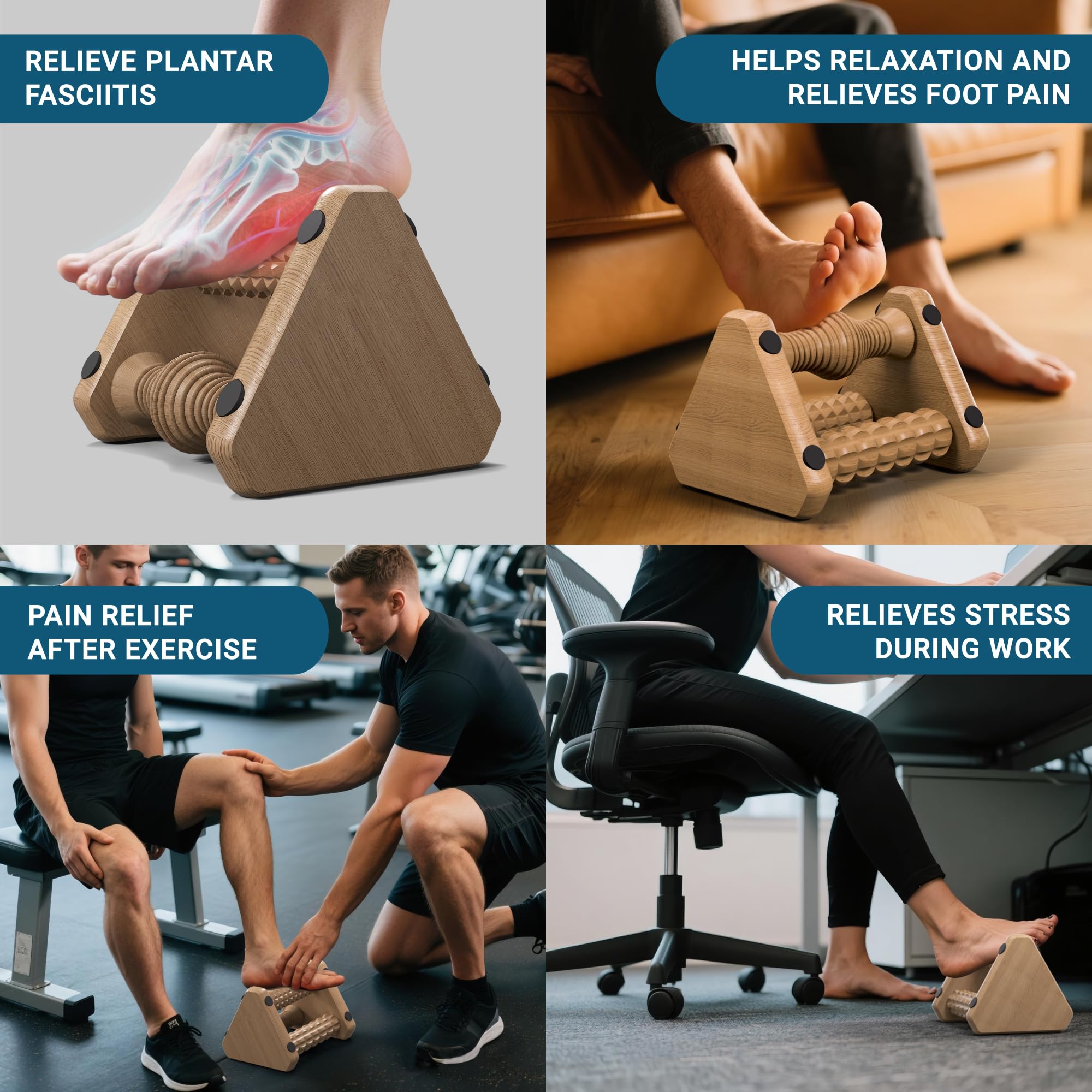 READAEER Foot Roller three-in-one design offers versatile modes for complete foot care.