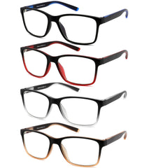 Readersoul men's reading glasses with blue light block lenses for screen use.