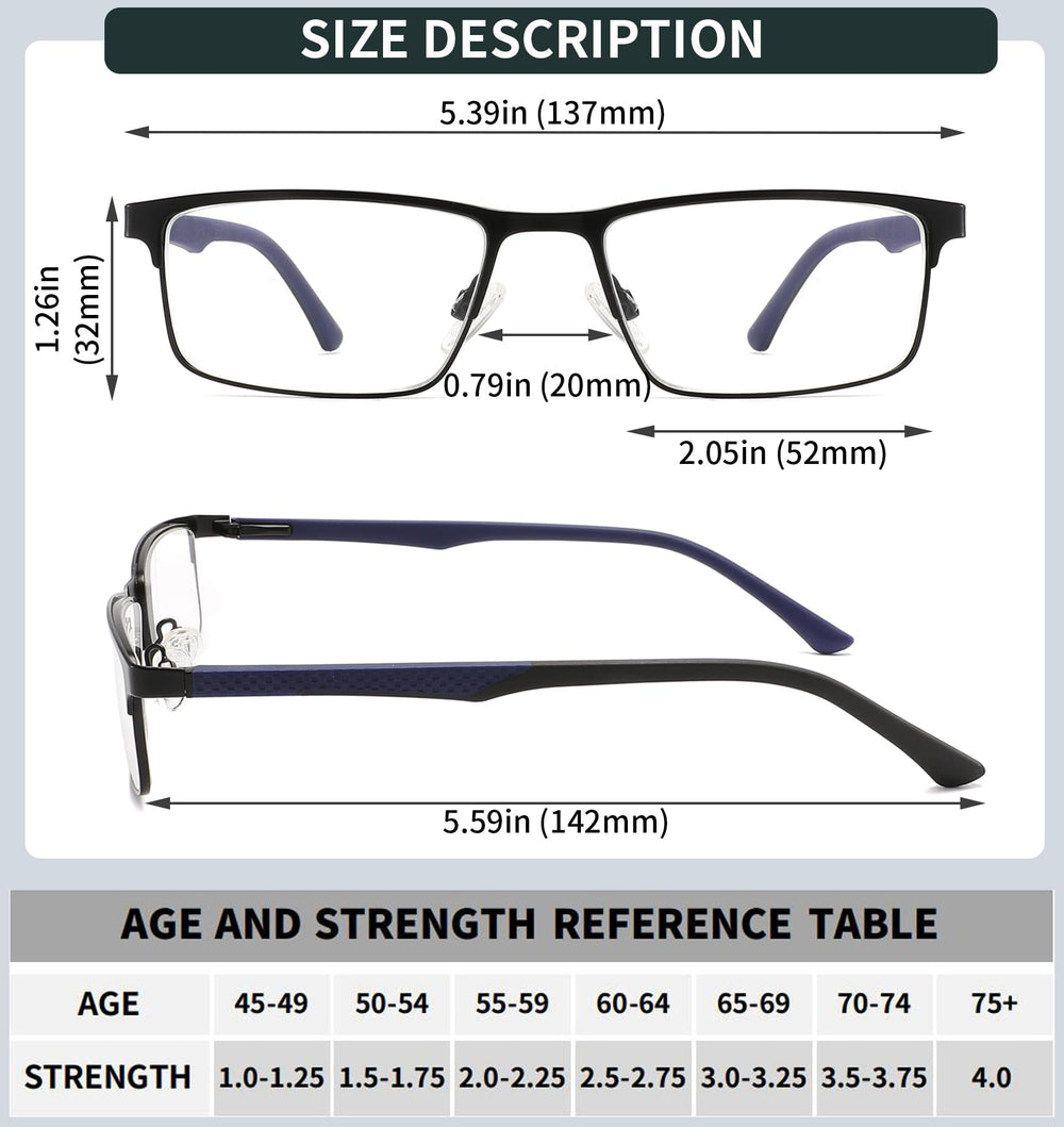 READITEASY ergonomic glasses for men during long reading sessions
