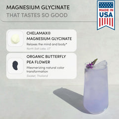 Ready To magnesium glycinate powder dissolving in water for easy intake