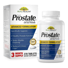 Real Health Prostate Formula bottle for daily use