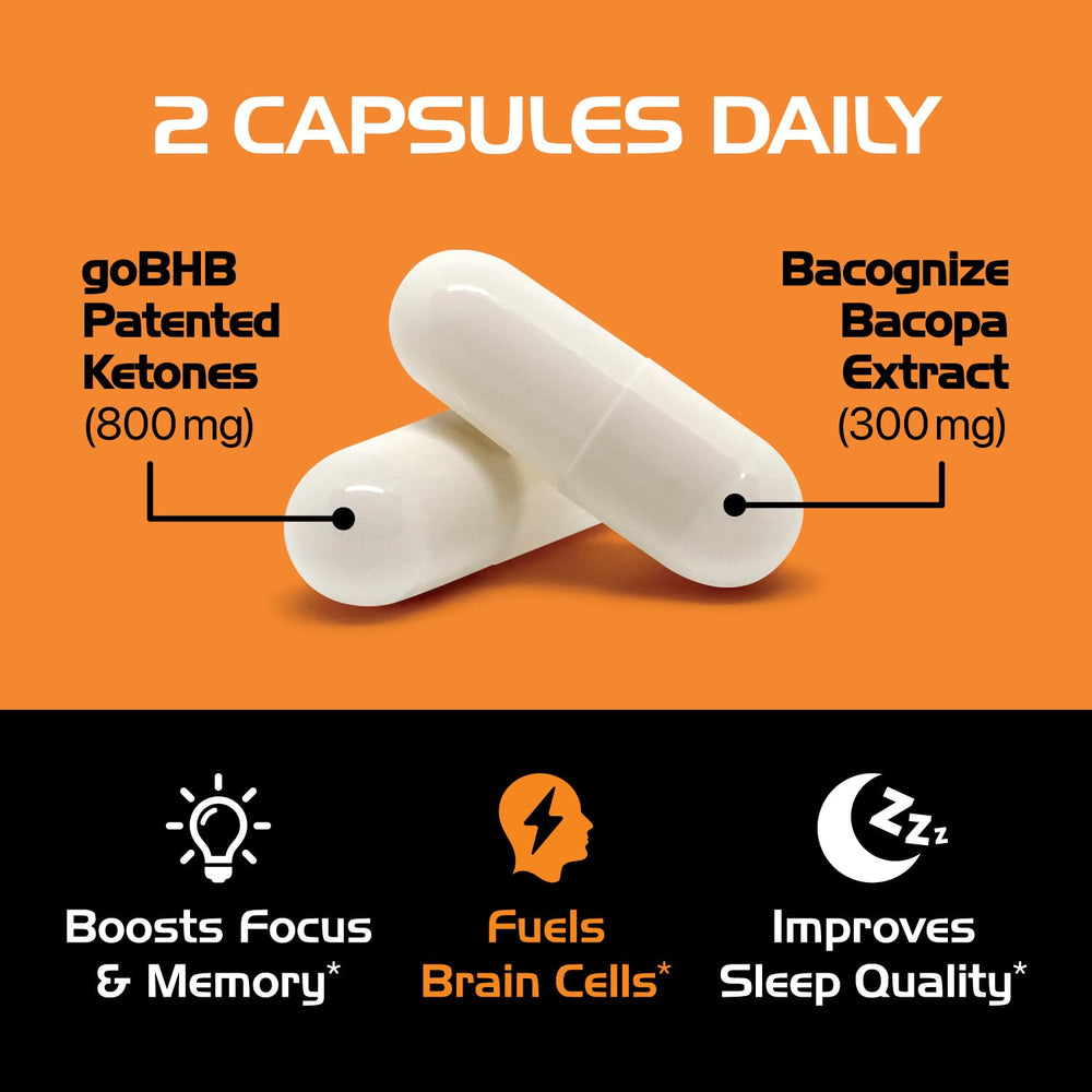 Real Ketones goBHB capsules ready for quick mental energy.
