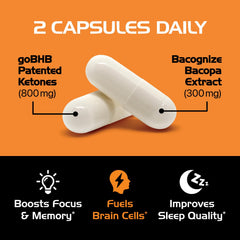 Real Ketones goBHB capsules ready for quick mental energy.