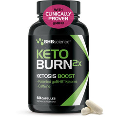 Real Ketones Keto BHB bottle shows exogenous ketones for sustained energy.