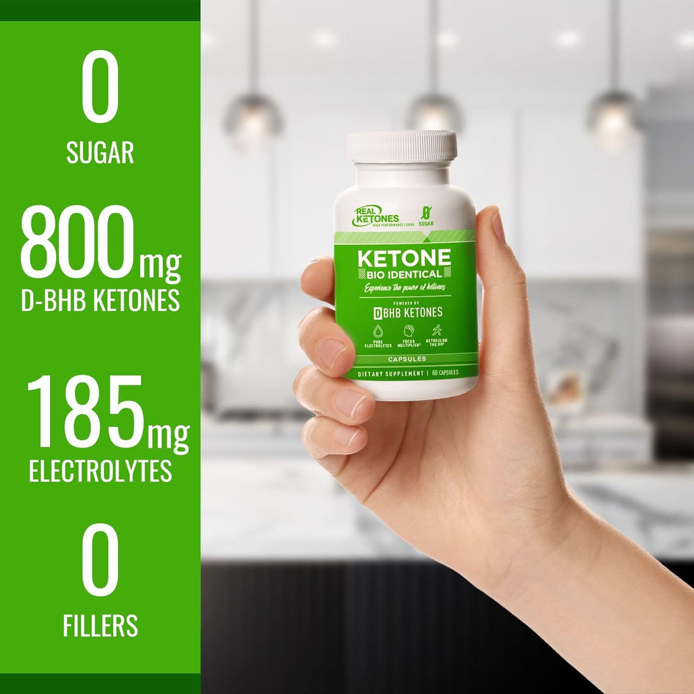 Real Ketones Keto BHB Salts Capsules electrolytes minerals supporting hydration.