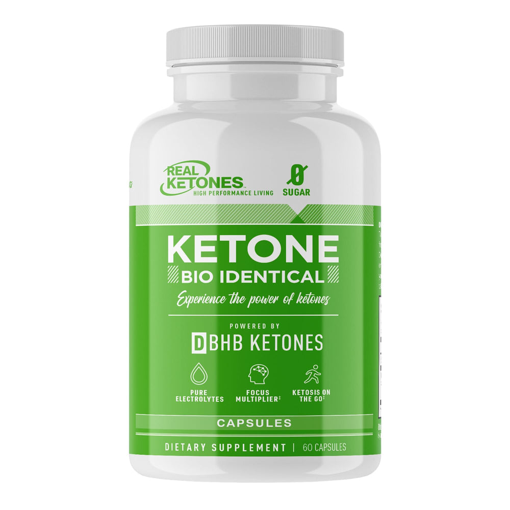 Real Ketones Keto BHB Salts Capsules rapid ketosis concept image.